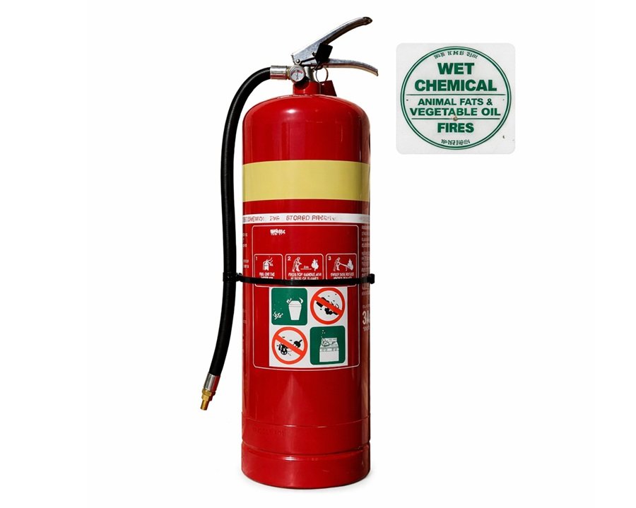 Wet chemical fire extinguisher